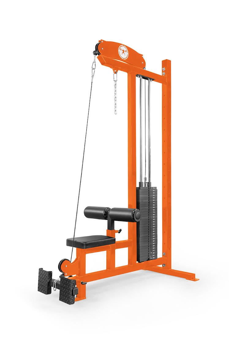 orange elitefts  Lat Pulldown Machine with Low Row – Selectorized