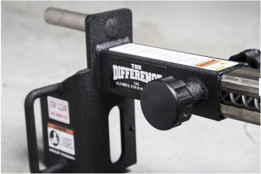 The Difference Striking Pad's spring adjustment attachment